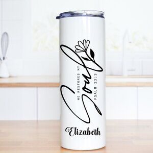 Bible Verse Tumbler, Gift For Her Mug, Custom Name (optional)